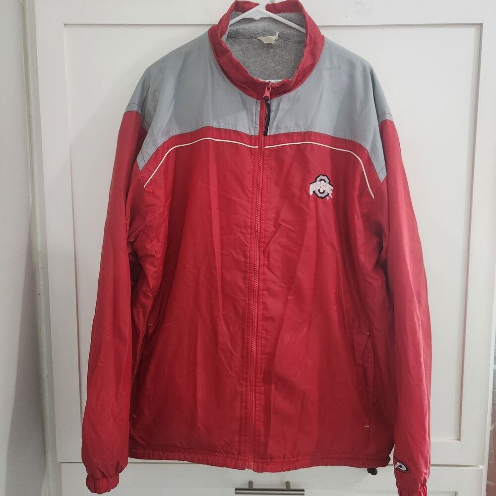 Ohio State Buckeyes Vintage Pro Player  Large Jacket Windbreaker Reversible Zip